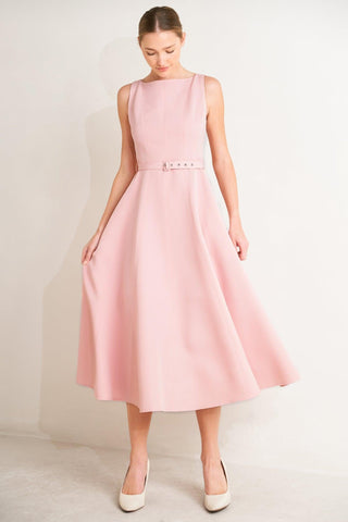 LIVING THE DREAM WOVEN MIDI DRESS - Glamourous Grace