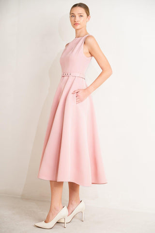 LIVING THE DREAM WOVEN MIDI DRESS - Glamourous Grace