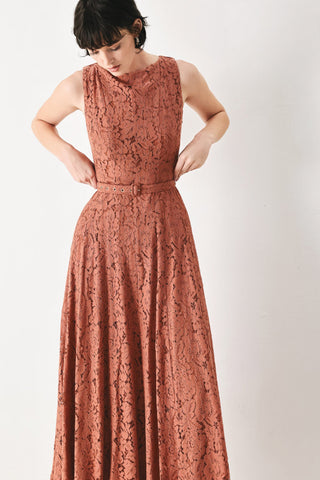 TRUE ROMANCE WOVEN LACE MIDI DRESS - Glamourous Grace