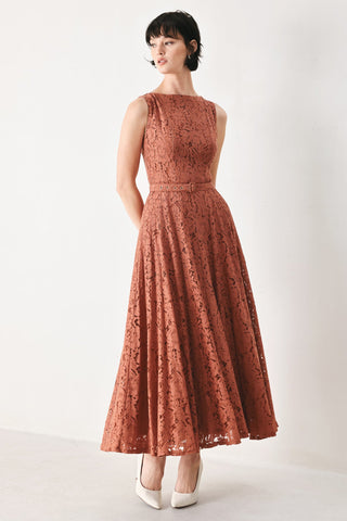 TRUE ROMANCE WOVEN LACE MIDI DRESS - Glamourous Grace