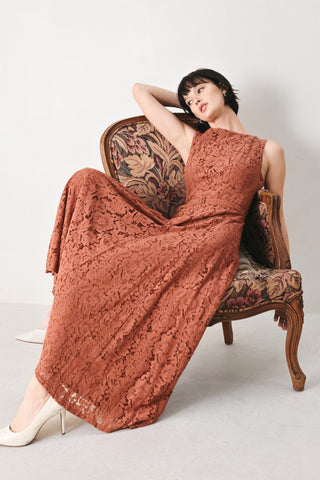 TRUE ROMANCE WOVEN LACE MIDI DRESS - Glamourous Grace