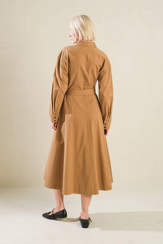 CHARMING DECISION WOVEN MIDI DRESS - Glamourous Grace
