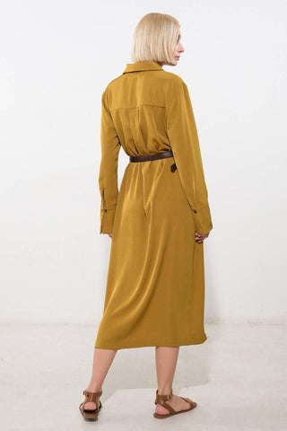 STATE OF BLISS WOVEN MIDI DRESS - Glamourous Grace