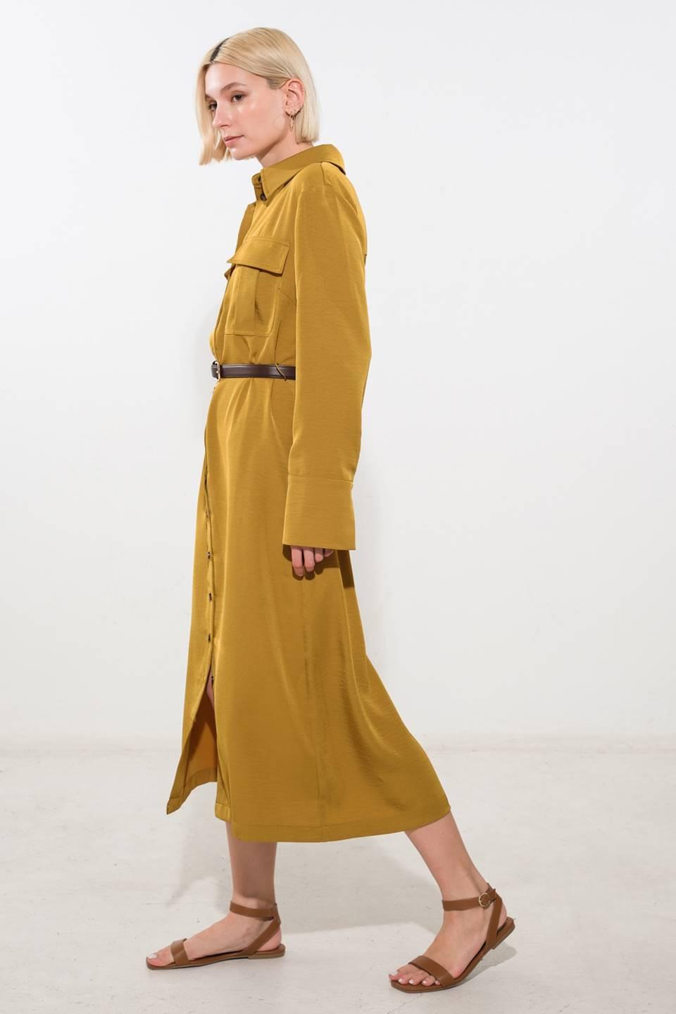 STATE OF BLISS WOVEN MIDI DRESS - Glamourous Grace