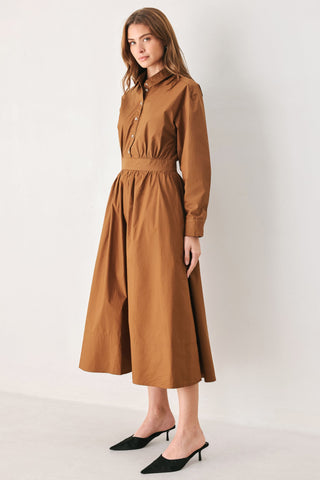 MEADOW MUSE WOVEN MIDI DRESS