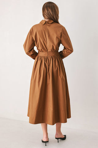 MEADOW MUSE WOVEN MIDI DRESS