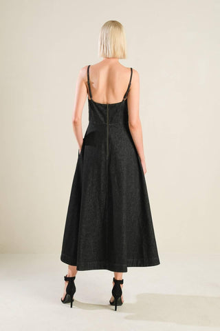 YOU ARE MY SUNSHINE DENIM MIDI DRESS - Glamourous Grace