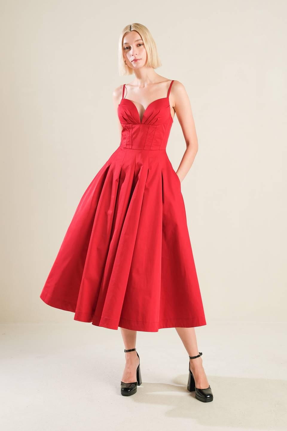 DREAM KEEPER WOVEN MIDI DRESS - Glamourous Grace