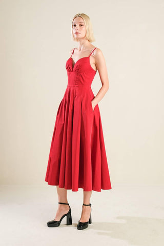 DREAM KEEPER WOVEN MIDI DRESS - Glamourous Grace