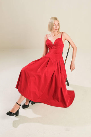 DREAM KEEPER WOVEN MIDI DRESS - Glamourous Grace