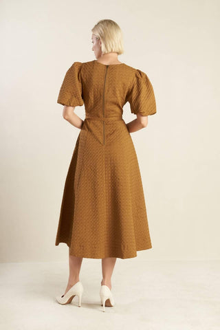CAN'T STOP ME WOVEN MIDI DRESS - Glamourous Grace