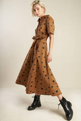 READY TO GO WOVEN MIDI DRESS - Glamourous Grace