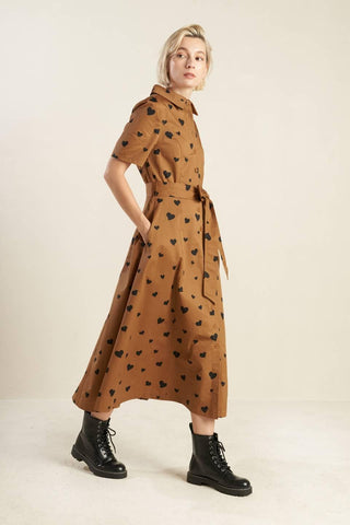 READY TO GO WOVEN MIDI DRESS - Glamourous Grace