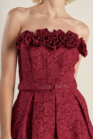 GLORIOUS SHINE WOVEN MIDI DRESS - Glamourous Grace