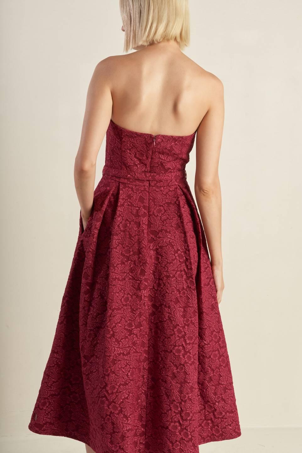 GLORIOUS SHINE WOVEN MIDI DRESS - Glamourous Grace