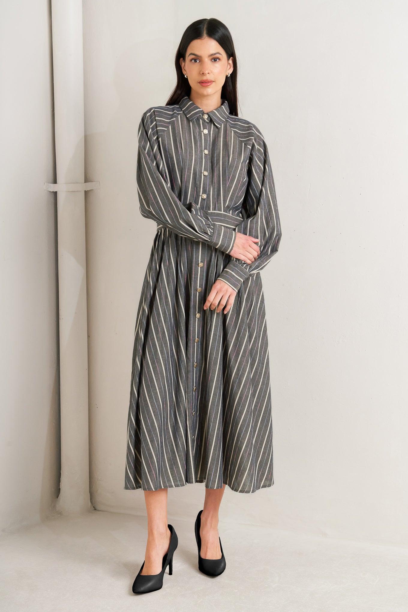 WHAT I FEEL WOVEN MIDI DRESS - Glamourous Grace