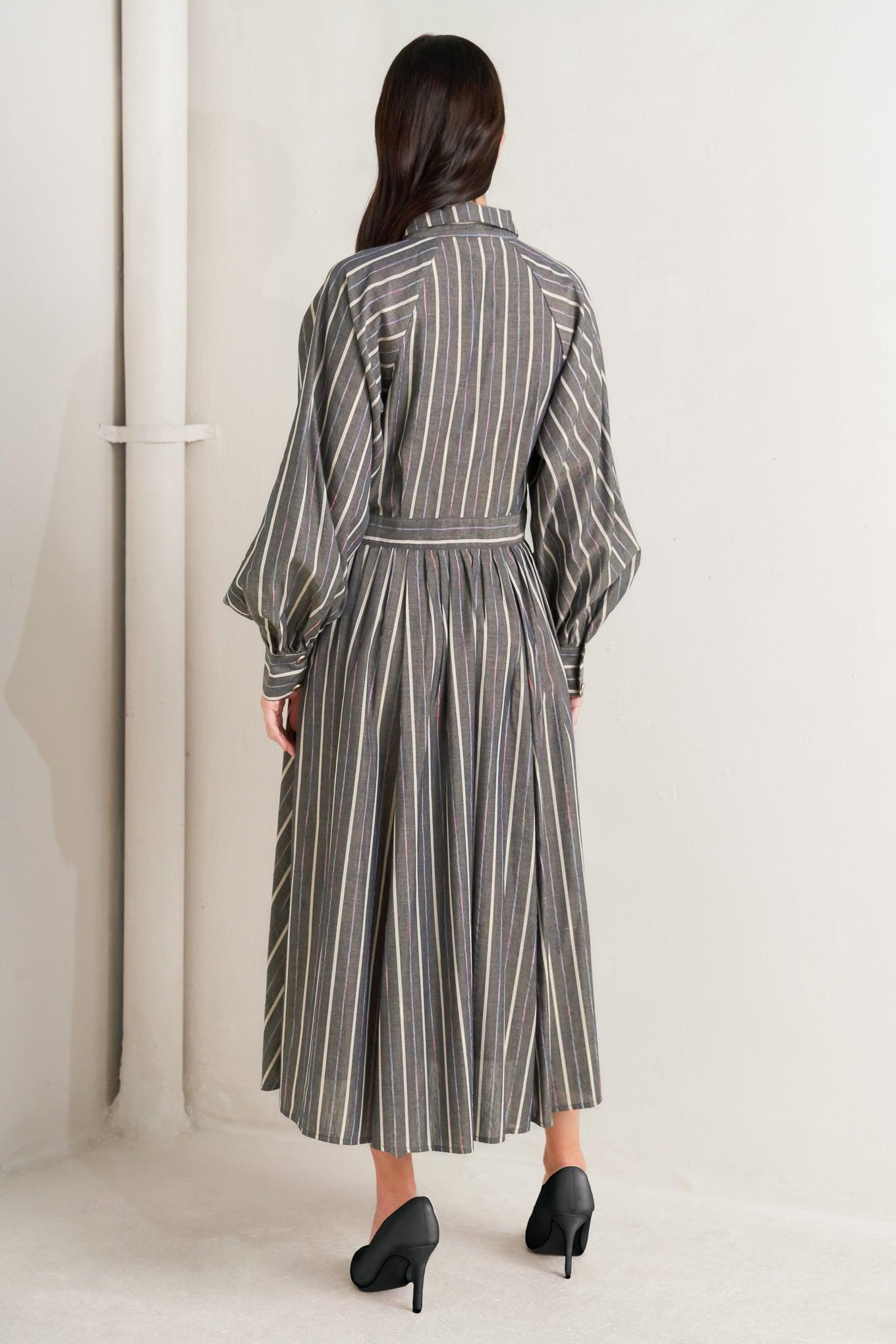 WHAT I FEEL WOVEN MIDI DRESS - Glamourous Grace