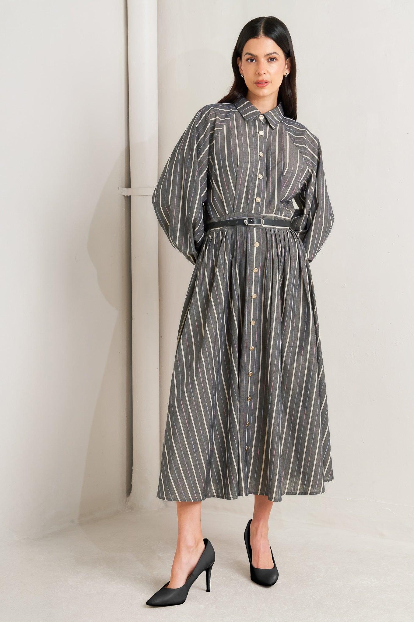 WHAT I FEEL WOVEN MIDI DRESS - Glamourous Grace