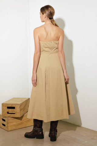 TAKING COMPLIMENTS WOVEN MIDI DRESS - Glamourous Grace