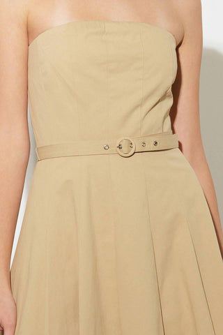 TAKING COMPLIMENTS WOVEN MIDI DRESS - Glamourous Grace