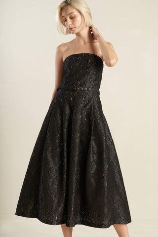 THE TRUTH IS WOVEN LACE MIDI DRESS - Glamourous Grace