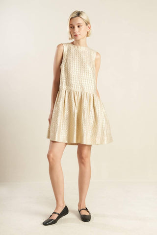 HORIZON HIDEAWAY WOVEN MINI DRESS - Glamourous Grace