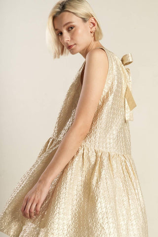 HORIZON HIDEAWAY WOVEN MINI DRESS - Glamourous Grace