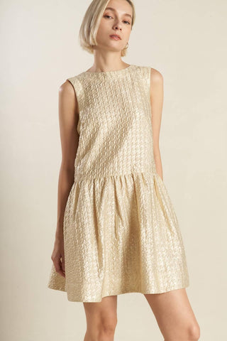 HORIZON HIDEAWAY WOVEN MINI DRESS - Glamourous Grace