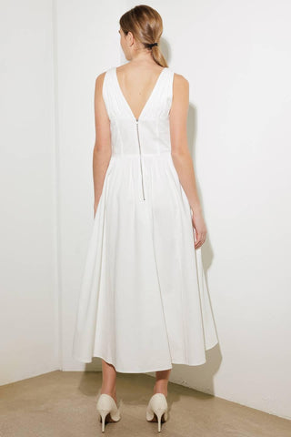 FANCIFUL ESCAPES WOVEN MIDI DRESS - Glamourous Grace