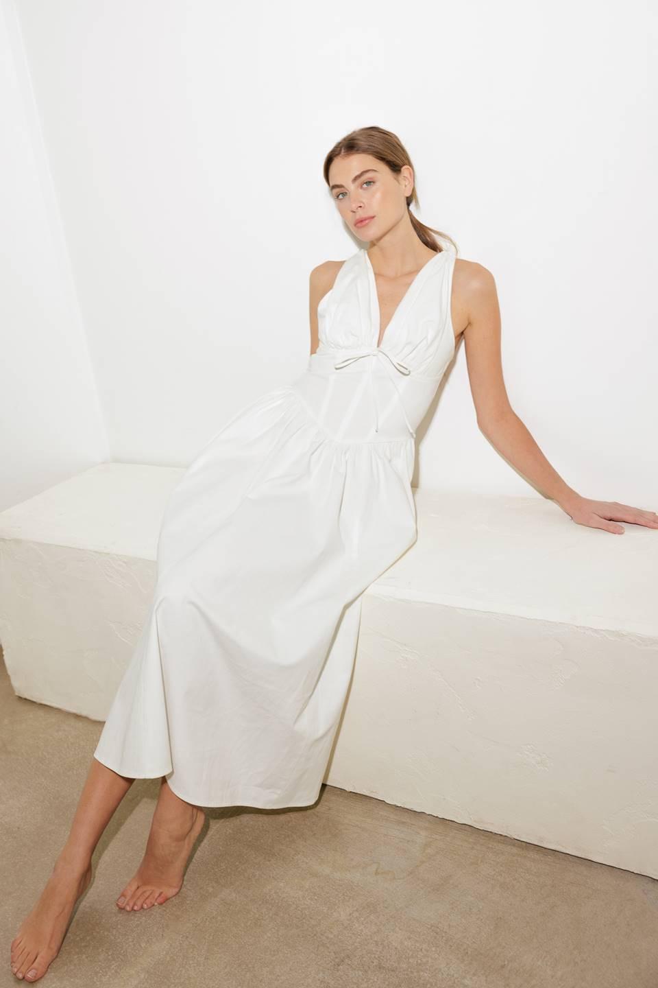 FANCIFUL ESCAPES WOVEN MIDI DRESS - Glamourous Grace