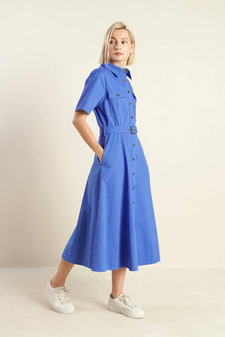 SOUL ON FIRE WOVEN MIDI DRESS - Glamourous Grace
