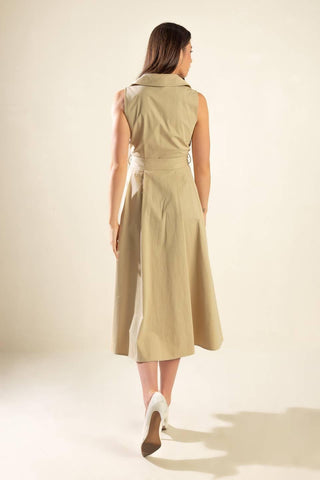 IDEAL APPROACH WOVEN MIDI DRESS - Glamourous Grace