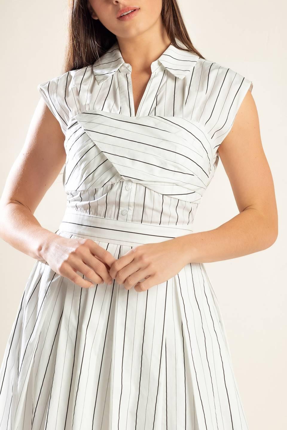 INCREDIBLY SENSATIONAL WOVEN MIDI DRESS - Glamourous Grace