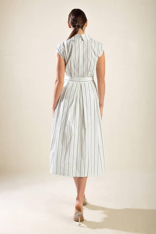 INCREDIBLY SENSATIONAL WOVEN MIDI DRESS - Glamourous Grace
