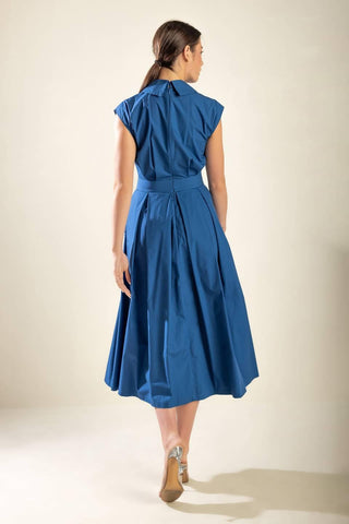 DREAMY IMPRESSION WOVEN MIDI DRESS - Glamourous Grace