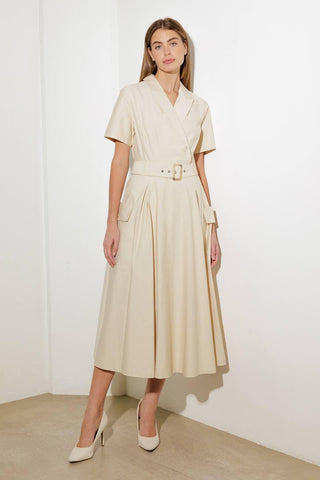 LOST IN THE STARS WOVEN MIDI DRESS - Glamourous Grace