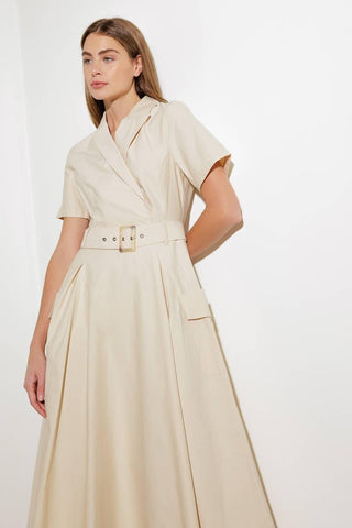 LOST IN THE STARS WOVEN MIDI DRESS - Glamourous Grace