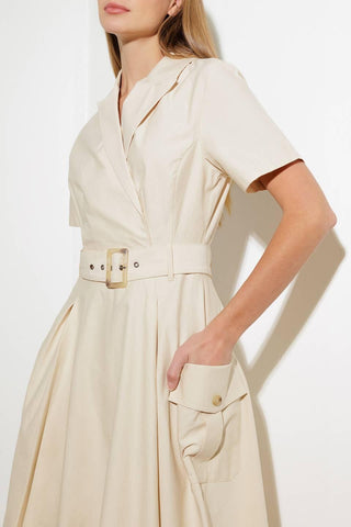LOST IN THE STARS WOVEN MIDI DRESS - Glamourous Grace