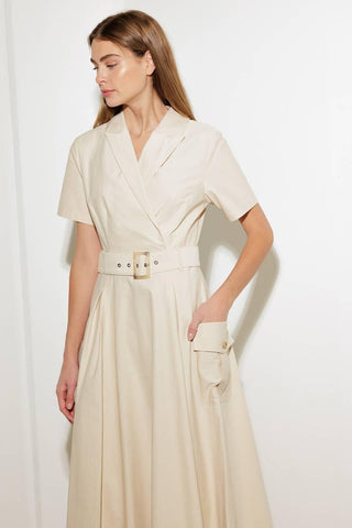LOST IN THE STARS WOVEN MIDI DRESS - Glamourous Grace