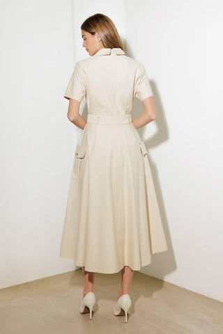 LOST IN THE STARS WOVEN MIDI DRESS - Glamourous Grace