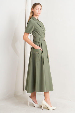 LOST IN THE STARS WOVEN MIDI DRESS - Glamourous Grace