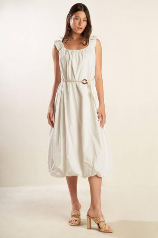RIVERSIDE SIPS WOVEN MIDI DRESS - Glamourous Grace