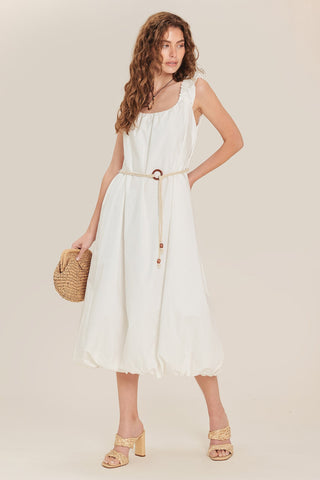 RIVERSIDE SIPS WOVEN MIDI DRESS - Glamourous Grace