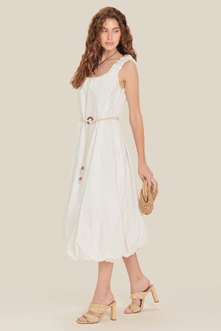 RIVERSIDE SIPS WOVEN MIDI DRESS - Glamourous Grace