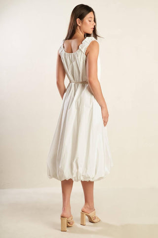 RIVERSIDE SIPS WOVEN MIDI DRESS - Glamourous Grace