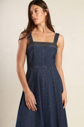 TERRIFIC TIMING DENIM MIDI DRESS - Glamourous Grace