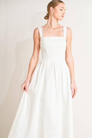 SERENE CHARM WOVEN MIDI DRESS - Glamourous Grace