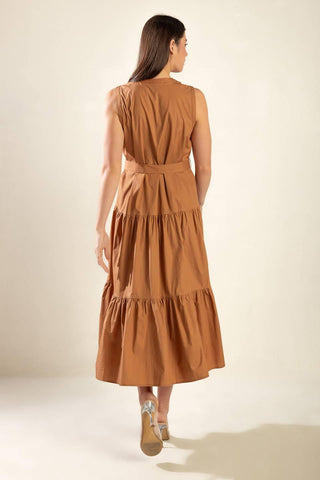 EVERYTHING I WANT WOVEN MIDI DRESS - Glamourous Grace