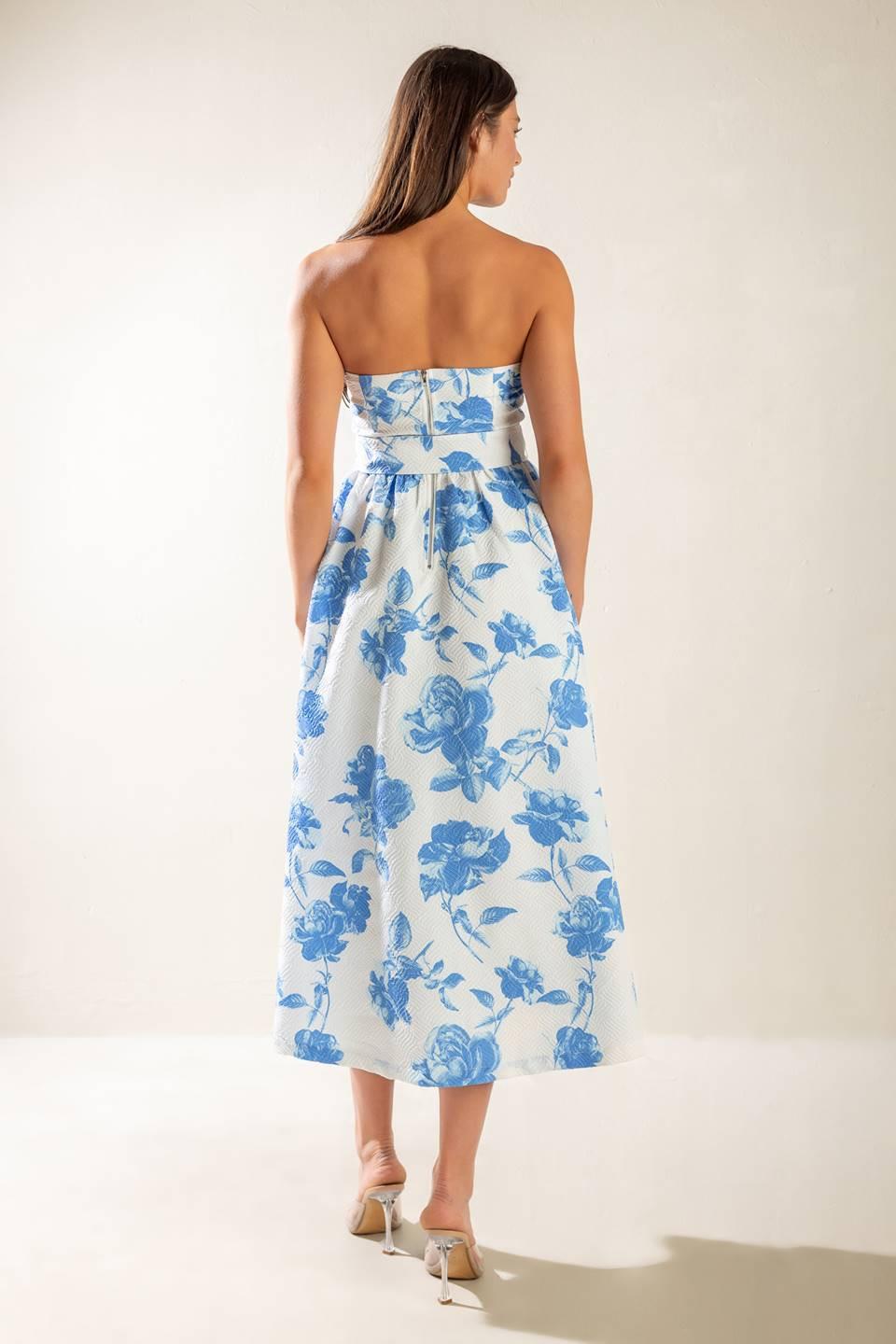 HONESTLY LOVE WOVEN MIDI DRESS - Glamourous Grace