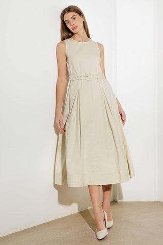 OVER THE WATERS WOVEN MIDI DRESS - Glamourous Grace